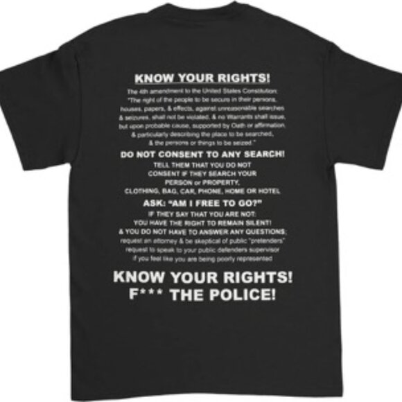 Leftover Crack Men's Film Cops Men's T-Shirt Black - Picture 2 of 2